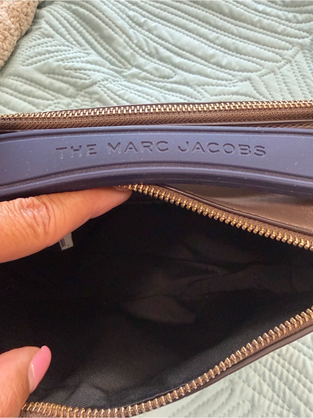 Marc Jabobs Leather and Suede Soft Box 23 in Brown with Crossbody Strap - Picture 12 of 15